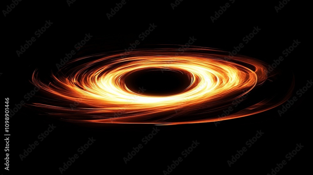 Poster a dynamic rendering of a black hole quantum fluctuations, showing particle creation and annihilation
