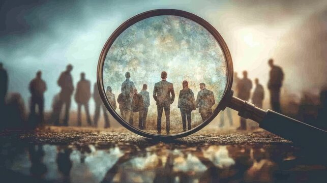 study user behavior or analyze target group for advertising and marketing concept