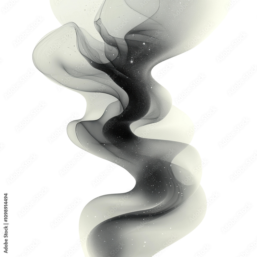 Poster dynamic swirl design creating an abstract flowing motion