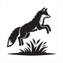 Fototapeta premium wolf head silhouette