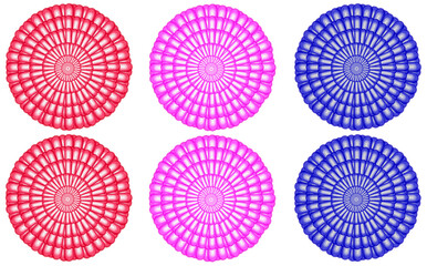 set of easter eggs with pattern