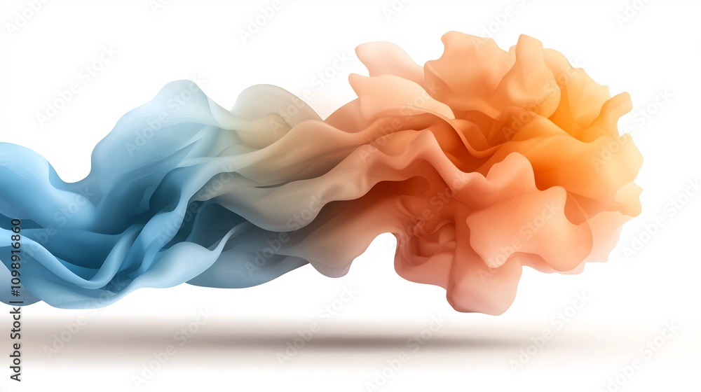 Poster Vibrant abstract representation of effective communication showcasing colorful sound waves speech elements and dynamic visual patterns  This depicts the flow rhythm