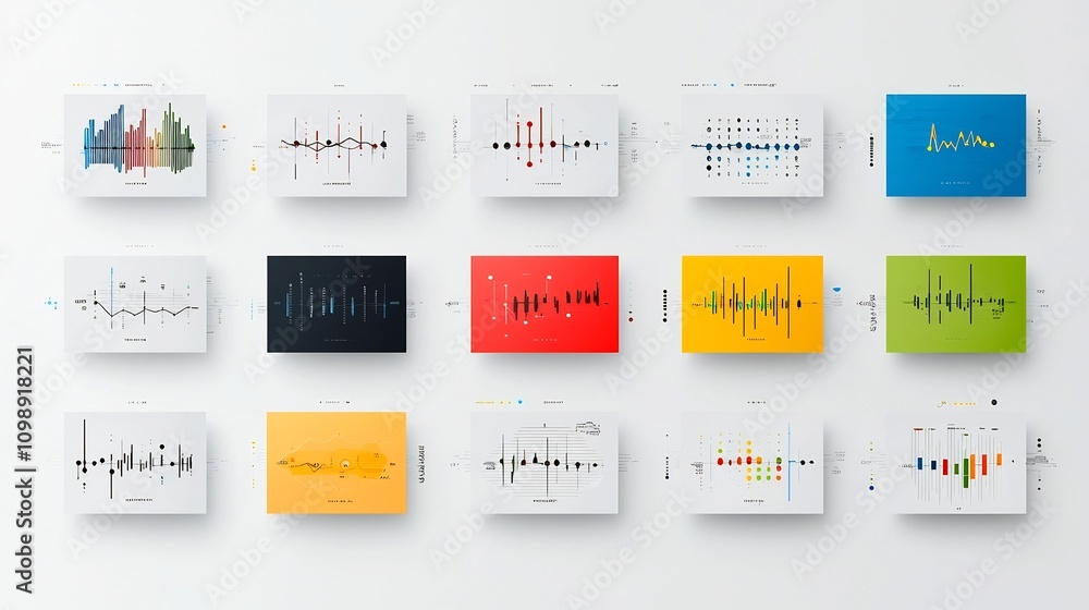 Poster creative design depicting voice interaction with detailed sound wave and intonation transition visua