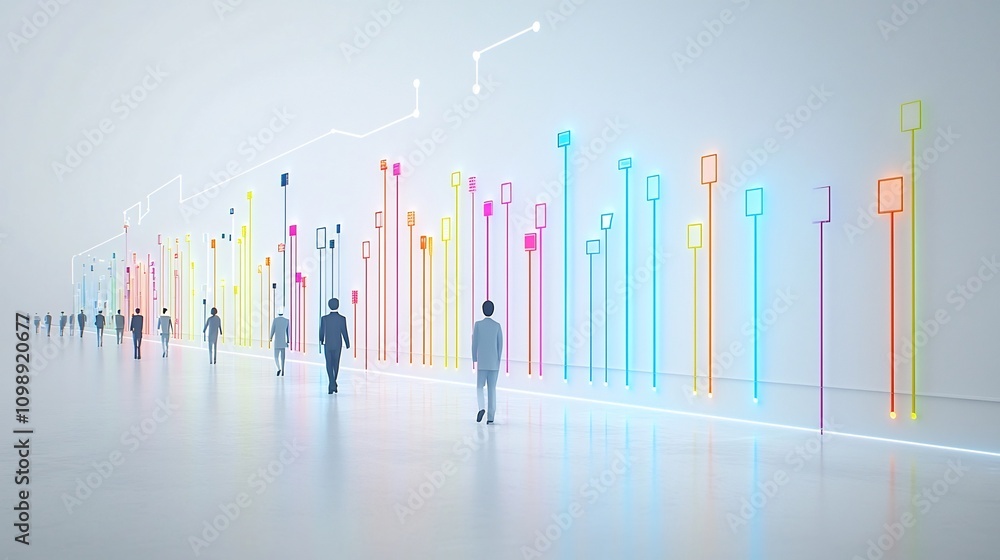 Poster seamless and efficient fiber optic technology installation featuring a sleek setup process with lumi