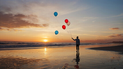 balloon on the beach