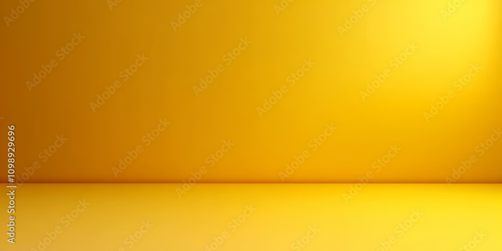 Poster minimalist yellow gradient background for product display and presentation