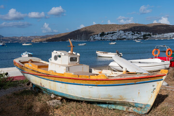 Beached boat, Milos - Cickadi. Greece