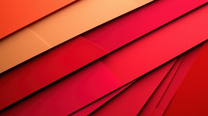 Obraz premium A vibrant arrangement of red and orange paper layers, showcasing various shades and textures, creating an eye-catching visual display.