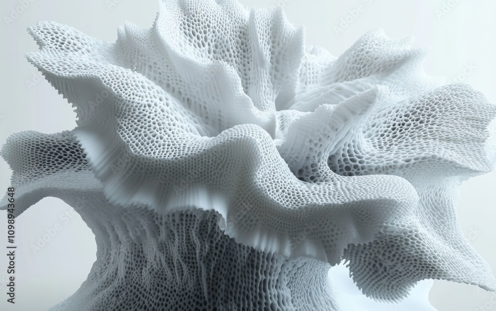 Poster dynamic abstract geometric shapes in 3d futuristic design with detailed textures