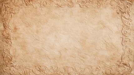Vintage Sepia-Toned Aged Manuscript Paper with Intricate Patterns for Nostalgic Designs
