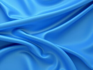 Obraz premium Closeup of a blue silk background