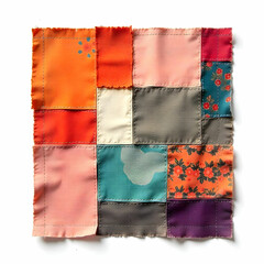 Patchwork isolated on the white background