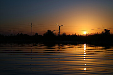 Zachód Słońca nad mokradłami © Alicja