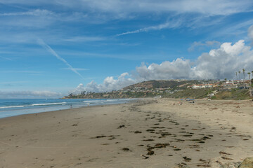 Scenic panoramic Salt Creek Beach vista in Dana Point, Orange County, Southern California