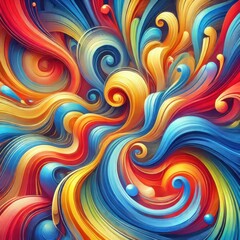 abstract background with rainbow