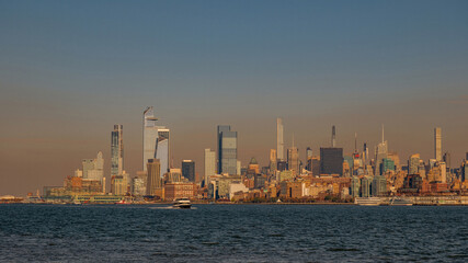 New York cityscape. One World Trade Center. WTC memorial. New York buildings. New York Trade Center. Downtown New York. Urban city. NYC.