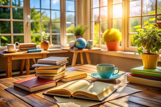 Candid Moments of Language Learning: A Vibrant Collection of Books and Flashcards for Engaging Language Acquisition and Study Techniques