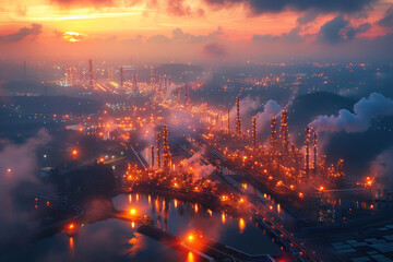 oil and gas refinery,.     