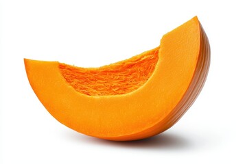 Thick Orange Wedges of Pumpkin with Visible Seeds for Culinary Use