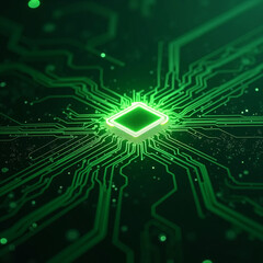 Obraz premium From directly above the semiconductor,Semiconductor Electron Circuits