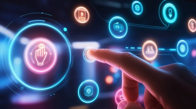 A mesmerizing hologram flickers before you, showcasing a three-dimensional illusion that seems almost touchable. The main subject is a majestic, shimmering unicorn, its ethereal form moving with grace