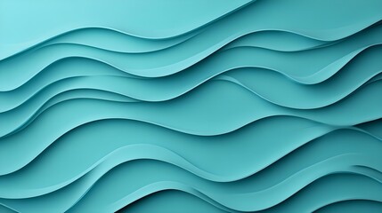 Fototapeta premium Abstract Teal Wave Background