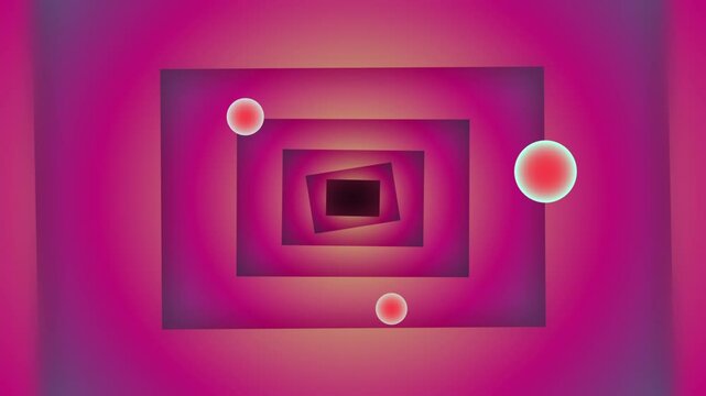 Animated gradient tunnel ractangle background