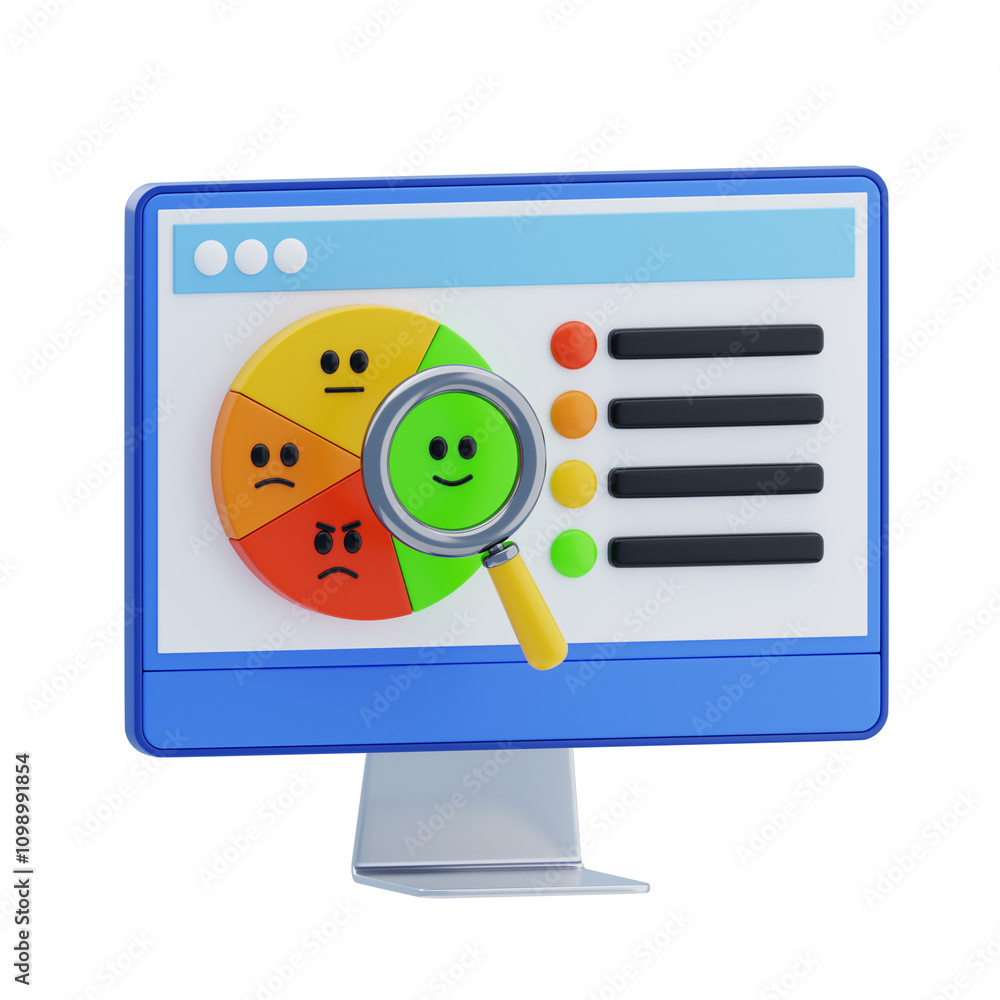 Poster 3d sentiment analysis dashboard