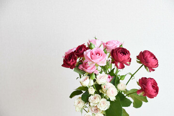 スプレー薔薇の花束