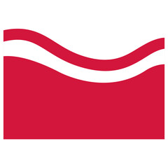 Obraz premium Indonesia Flag Ribbon Illustration on White Background.