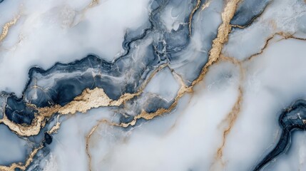 A marble wall with gold accents