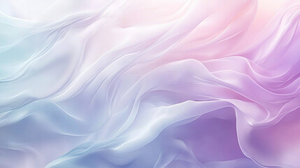 Obraz premium Abstract background with soft pink and purple silk waves, featuring smooth satin textures and flowing curves, perfect for elegant fabric designs and artistic wallpaper backdrops