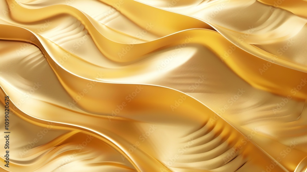 Poster abstract golden texture with a grid pattern and soft waves.