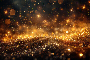 Obraz premium abstract background with sparkles and bright lights, creating an atmosphere of celebration and magic. 