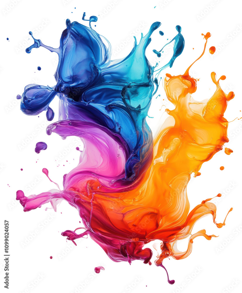 Poster vibrant swirl of neon colors creating dynamic visual energy