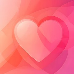 A vibrant gradient background transitioning from red to pink, with subtle heart shapes and plenty of empty space in the center for showcasing a product.
