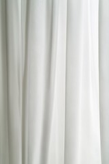 Cat on white curtain