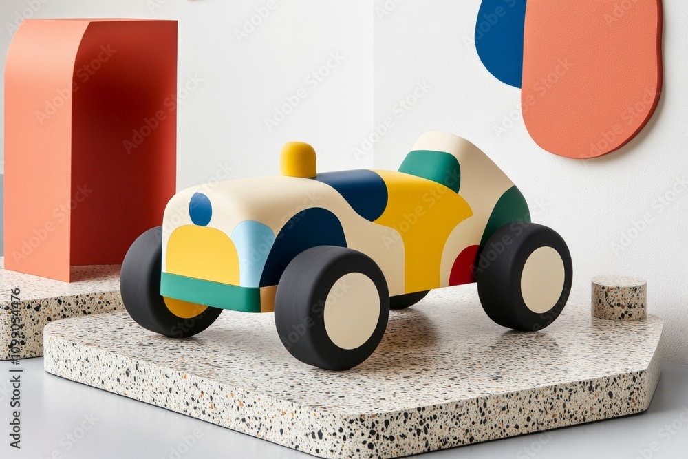 Poster a minimalist representation of a spinning axle, using abstract shapes to convey motion and engineeri