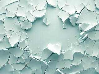 Cracked Surface 3D Illustration