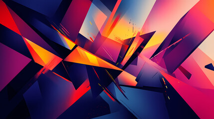 An abstract graphic banner with geometric shapes in a brutal style. Postmodern. Illustration