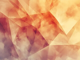 Abstract Orange Polygonal Background Illustration