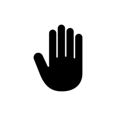 Fototapeta premium Hand icon vector. hand sign and symbol. palm
