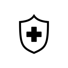 Obraz premium Health insurance icon vector. Insurance health document sign and symbol