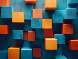 3D Abstract Cube Background