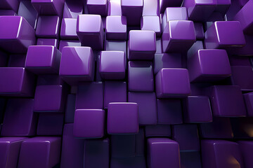 Obraz premium Purple 3D Cube Abstract Background