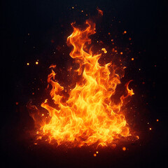 Fototapeta premium fire of flames
