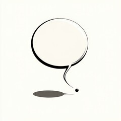 blank speech bubble for text or dialogue