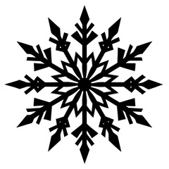 Christmas Snowflake Harmony white background 