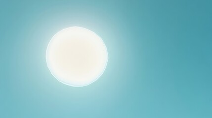 bright sun in a clear blue sky