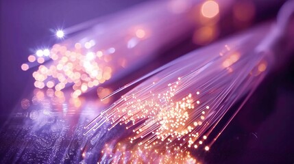 Fototapeta premium Mesmerizing abstract composition of shimmering luminous sparks and beams of radiant energy in a captivating display of vibrant iridescent hues The image evokes a sense of futuristic